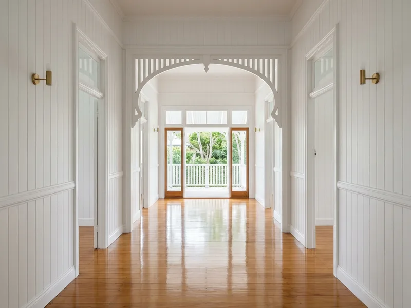 Bond Cleaning Ascot service in a heritage Queenslander with polished timber floors